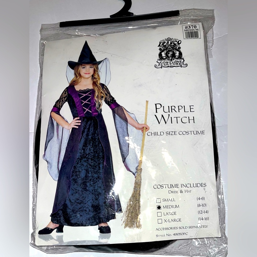 Purple Witch Childs Costume